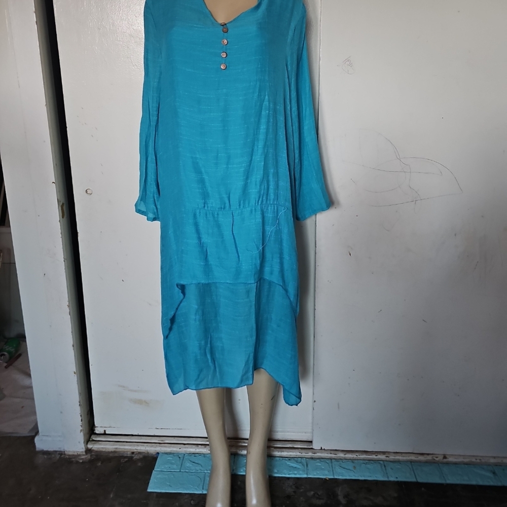 Blue Women's Tunic Top